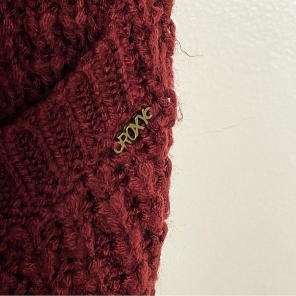 ROXY Women’s Maroon Knit Button Front Cardigan - X-Small - Picture 5 of 10